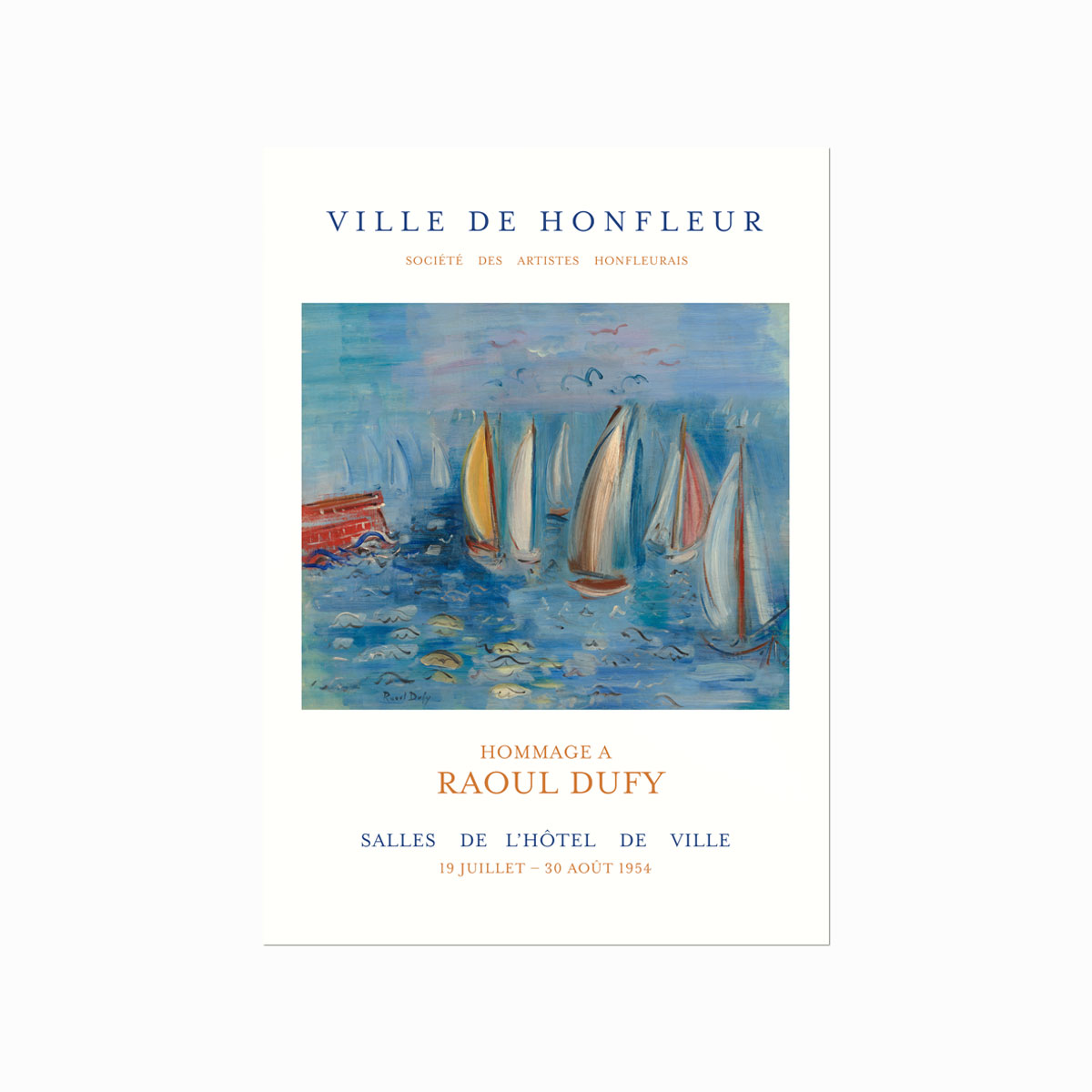 Raoul Dufy  Régates     Jetée Rouge   Havre