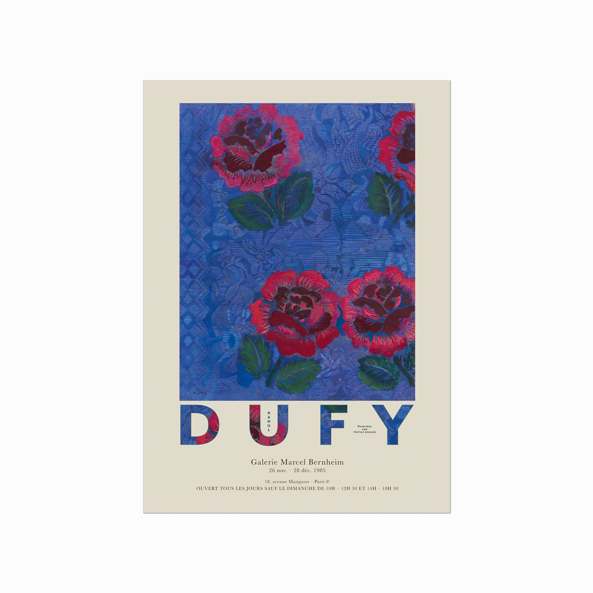 Raoul Dufy  Roses   éléphants