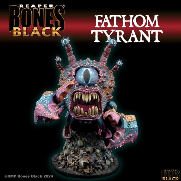 Reaper Bones Black: Fathom Tyrant Plastic Miniature Deluxe Boxed Set
