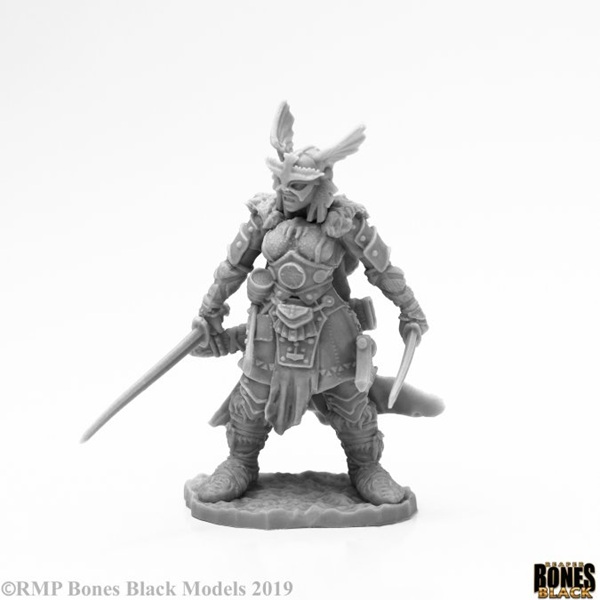 Reaper Bones Black: Frost Giant Heroine Plastic Miniature