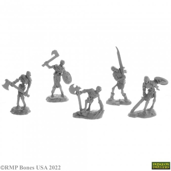 Reaper Bones Usa Dungeon Dwellers: Bog Skeletons     Plastic Miniatures
