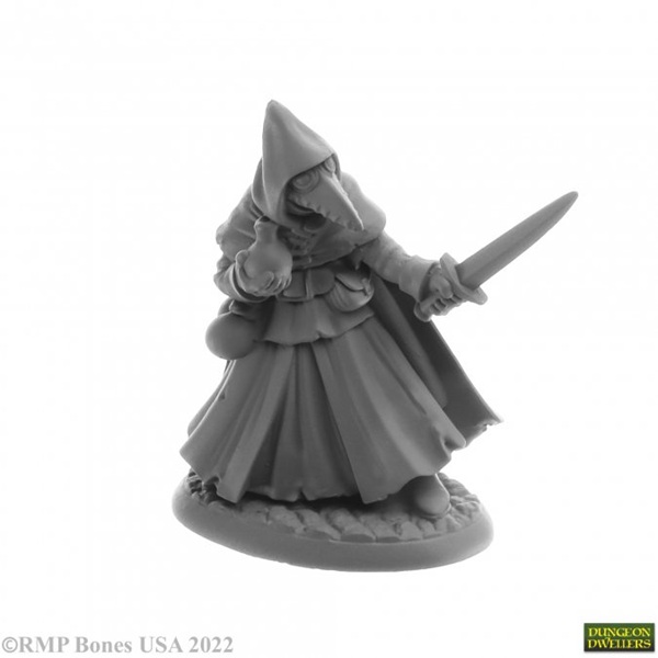 Reaper Bones Usa Dungeon Dwellers: Brother Lazarus  Plague Doctor Plastic Miniature