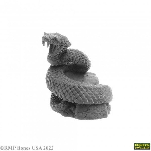 Reaper Bones Usa Dungeon Dwellers: Giant Snake  44078  Plastic Miniature