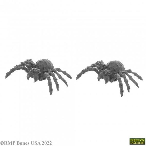 Reaper Bones Usa Dungeon Dwellers: Giant Spider     Plastic Miniatures