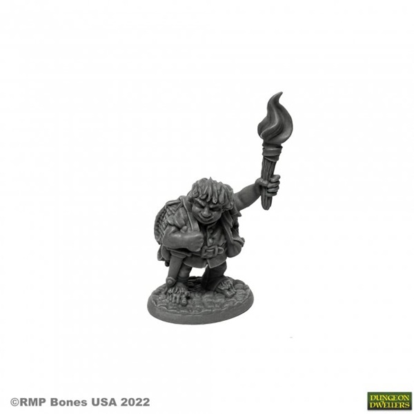 Reaper Bones Usa Dungeon Dwellers: Gus Greenweevil Halfling Henchman Plastic Miniature