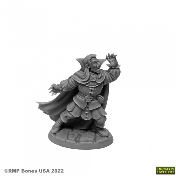 Reaper Bones Usa Dungeon Dwellers: Kaspar Von Mondstein Vampire Plastic Miniature