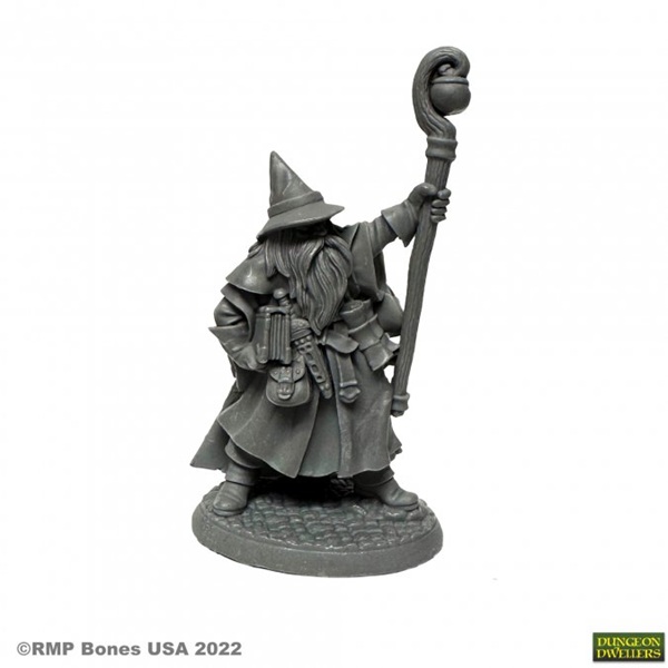 Reaper Bones Usa Dungeon Dwellers: Luwin Phost Wizard Plastic Miniature