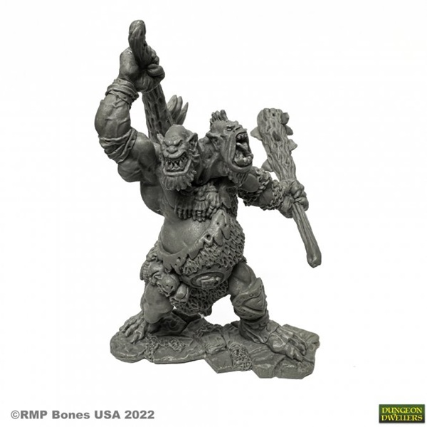 Reaper Bones Usa Dungeon Dwellers: Nor Okk Ettin Plastic Miniature