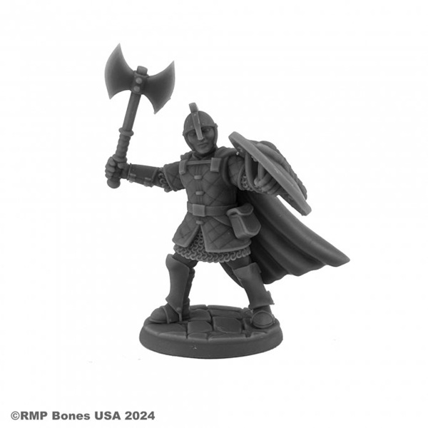 Reaper Bones Usa Dungeon Dwellers: Sir Rudolf  Heroic Fighter Plastic Miniature