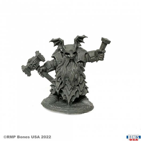 Reaper Bones Usa Reaper Legends: Dark Dwarf Irontongue Priest Plastic Miniature