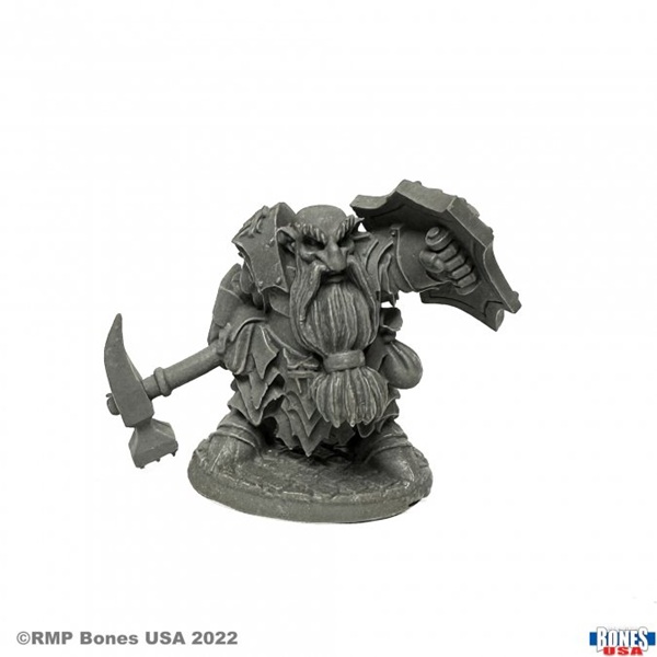 Reaper Bones Usa Reaper Legends: Dark Dwarf Smiter Plastic Miniature