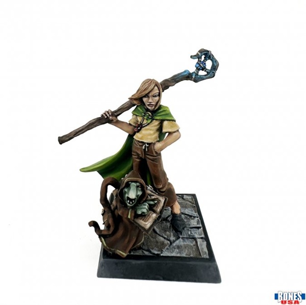 Reaper Bones Usa Reaper Legends: Hans  Young Wizard Plastic Miniature