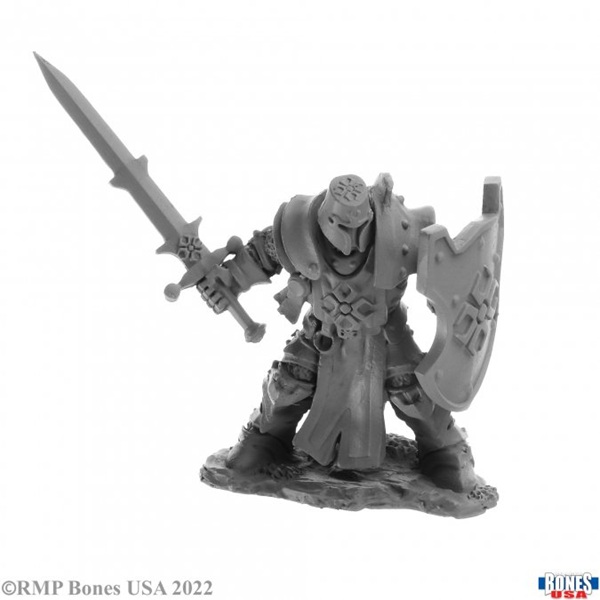 Reaper Bones Usa Reaper Legends: Human Crusader Plastic Miniature