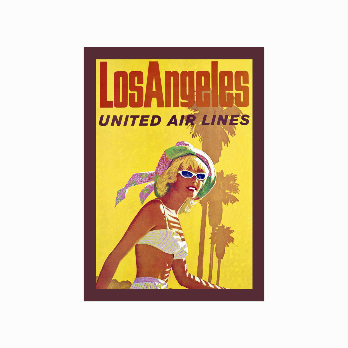 Retro Plakat Los Angeles – Unik Kunst til Dit Hjem