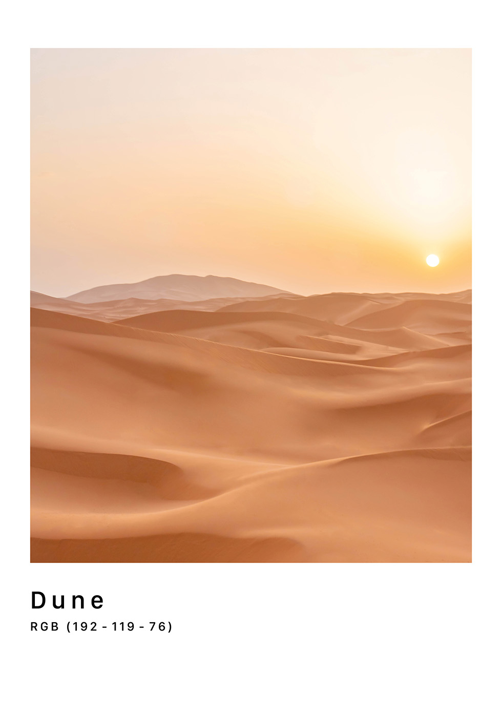 RGB Dune Plakat – Betagende Naturfotografi til Hjemmet