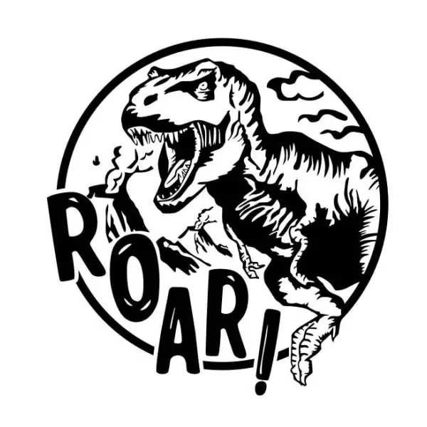 Roar T-Rex Væggesticker – Dinosaurus til Børneværelset
