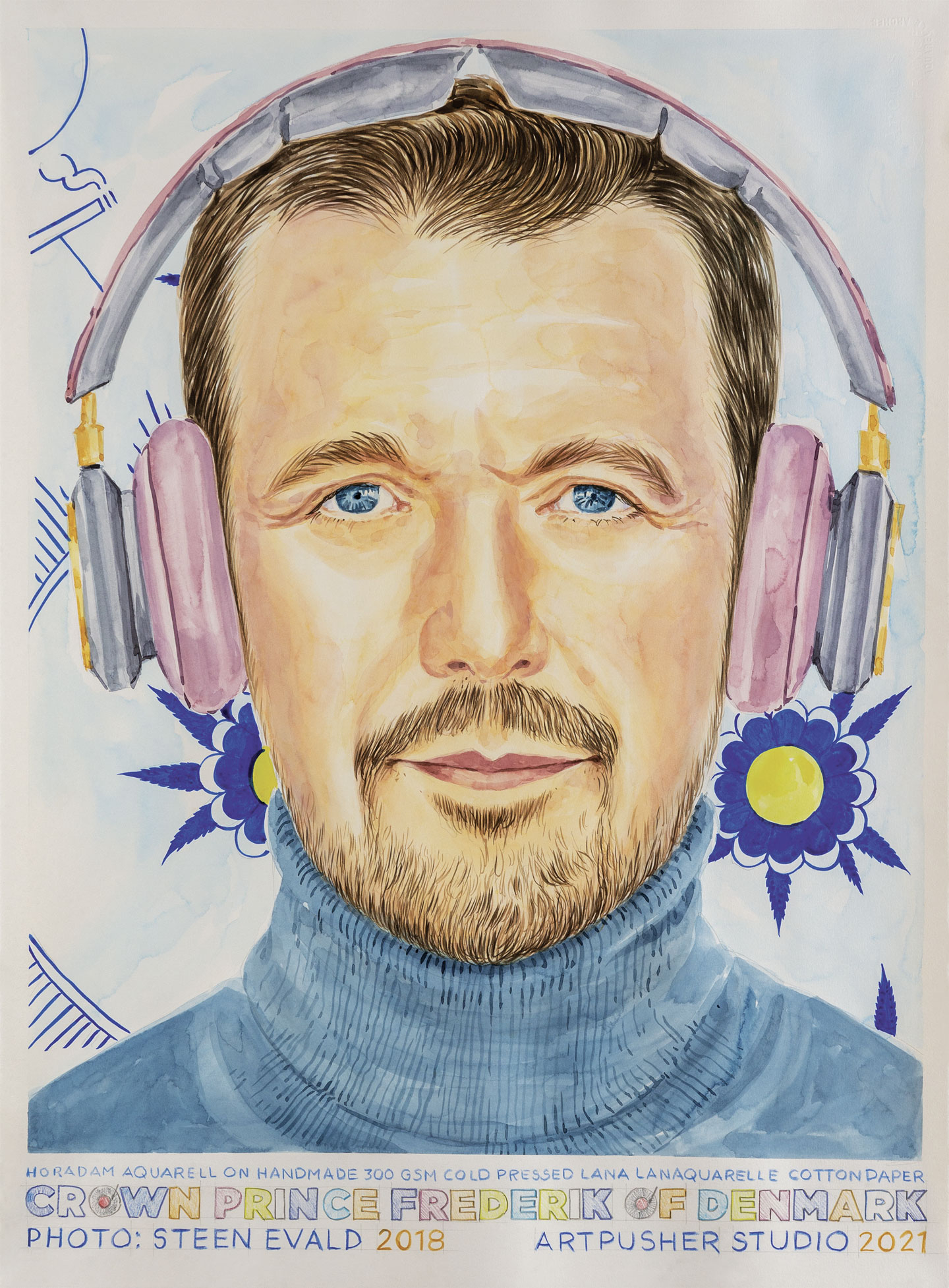 Rock Frede Kunsttryk fra Artpusher - Fantastisk Tilbud!