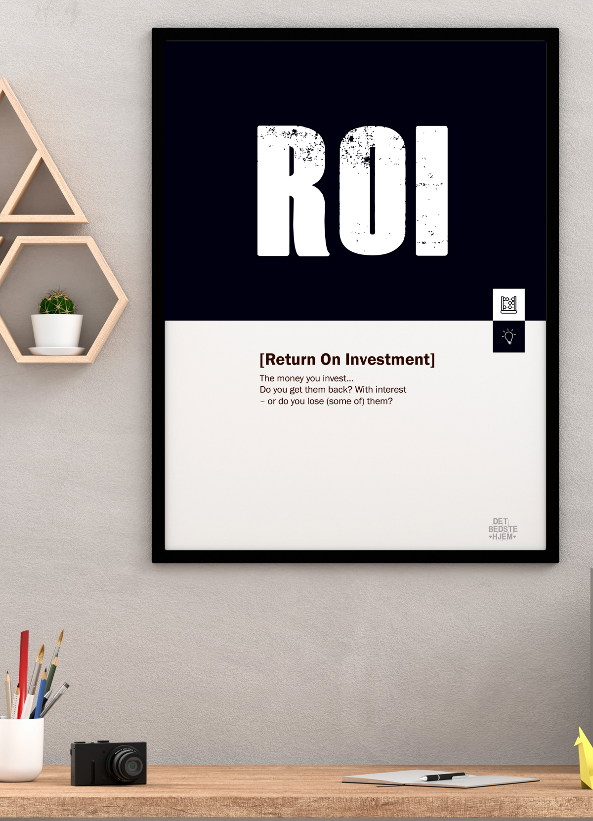 Roi-marketingplakat A4 - Forstå din investering nu!