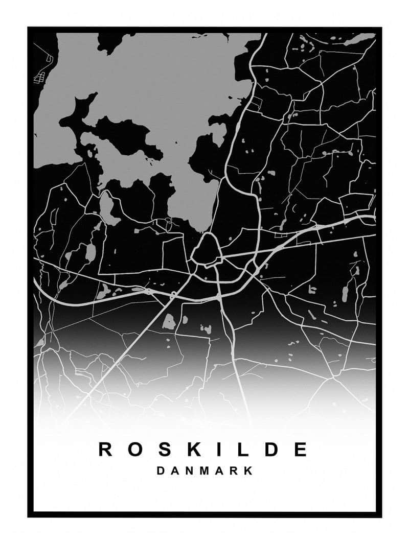 Roskilde Kortplakat – Udforsk Roskildes Skønhed!