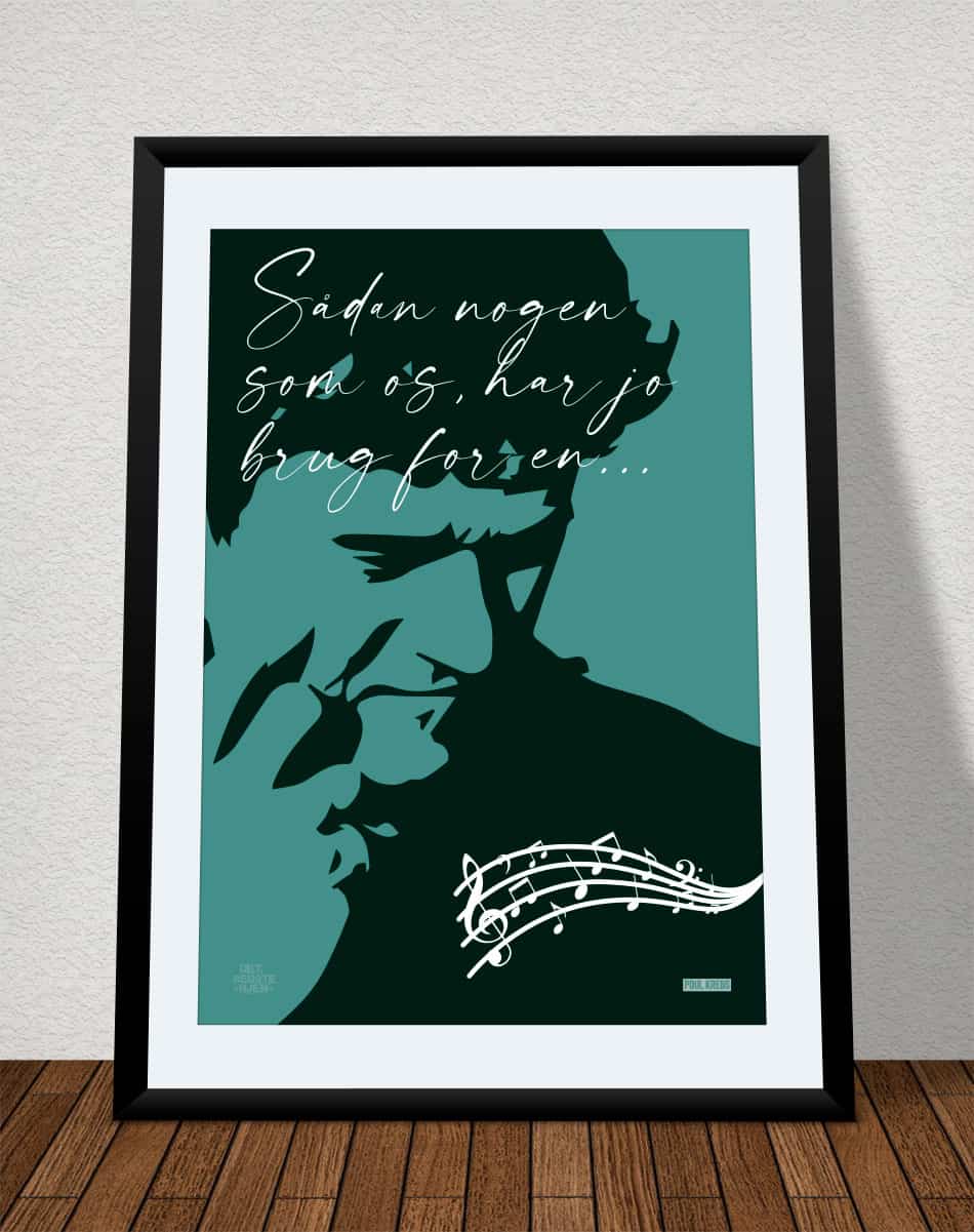Poul Krebs Plakat - Sådan Nogen Som Os - A4 Kunsttryk