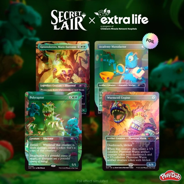Secret Lair Drop Series 2025 : Extra Life Superdrop: Secret Lair Play-doh: Squishful Thinking Foil