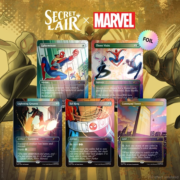 Secret Lair Drop Series 2025 : Marvel Spider-man Superdrop: Secret Lair Marvel Spider-man: Heroic Deeds Foil