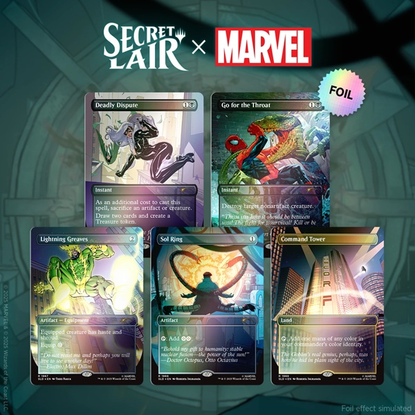 Secret Lair Drop Series 2025 : Marvel Spider-man Superdrop: Secret Lair Marvel Spider-man: Villainous Plots Foil
