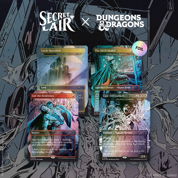 Secret Lair Drop Series 2026 : Roll For Initiative Superdrop: Secret Lair Dungeons Dragons: Strahd Descent Foil