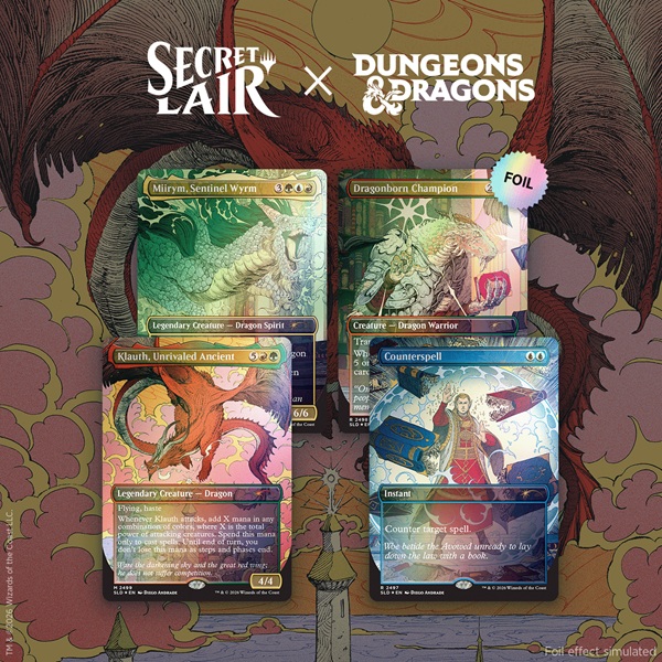 Secret Lair Drop Series 2026 : Roll For Initiative Superdrop: Secret Lair Dungeons Dragons: Whispers Candlekeep Foil