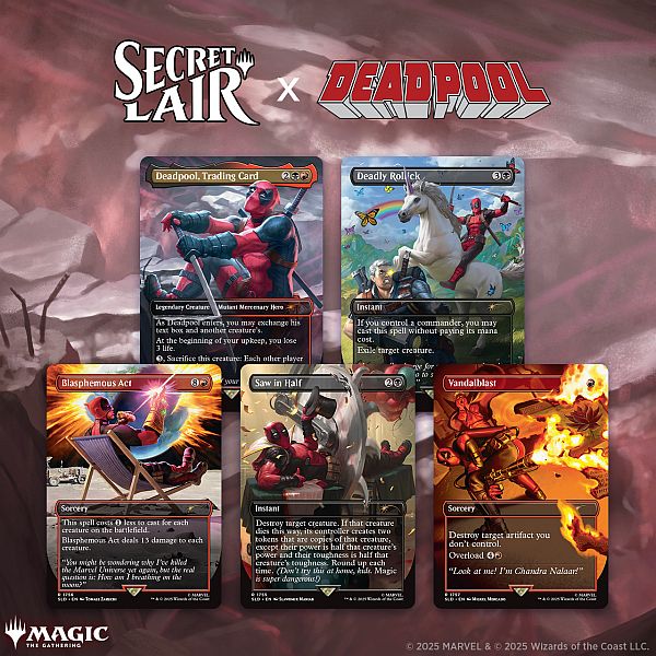 Secret Lair Drop Series 2025 : Secret Lair Marvel Deadpool Regular