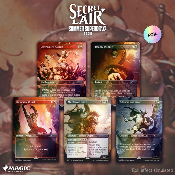 Secret Lair Drop Series 2025 : Summer Superdrop: The Art Frank Frazetta: The Second Exhibition Foil