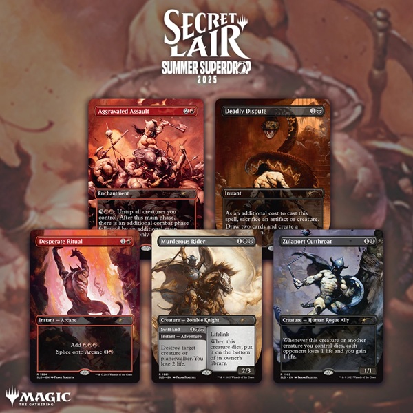 Secret Lair Drop Series 2025 : Summer Superdrop: The Art Frank Frazetta: The Second Exhibition Regular