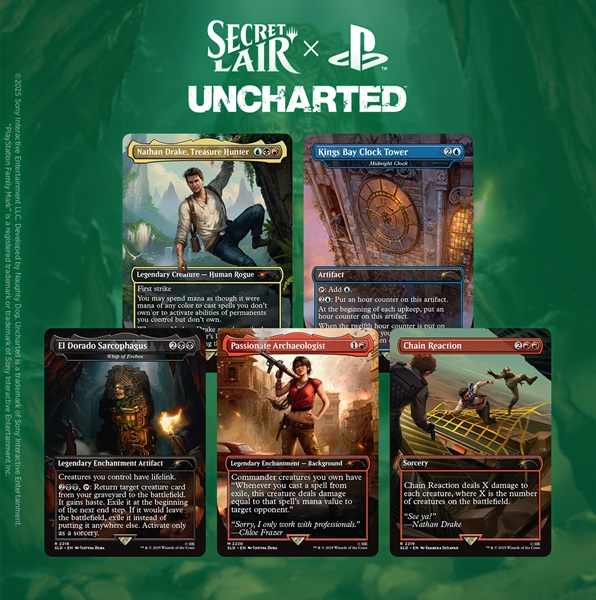 Secret Lair Drop Series  2025 : The Playstation Superdrop: Secret Lair   Uncharted  Regular