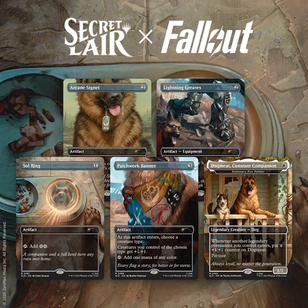 Secret Lair Drop Series 2026 : The Rad Superdrop: Secret Lair Fallout: Greet The Dog Regular