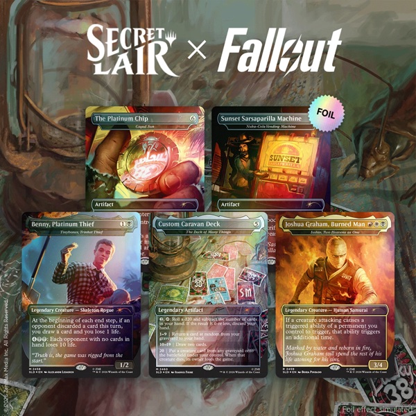 Secret Lair Drop Series 2026 : The Rad Superdrop: Secret Lair Fallout: Welcome New Vegas 226 128 139 Foil