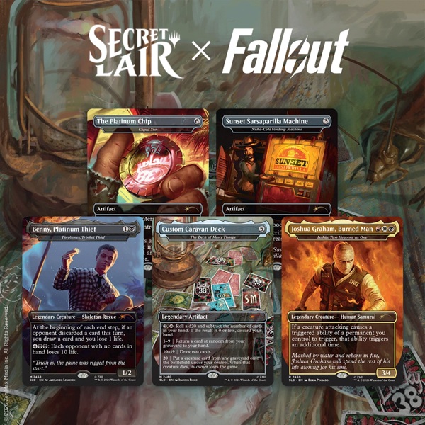 Secret Lair Drop Series 2026 : The Rad Superdrop: Secret Lair Fallout: Welcome New Vegas 226 128 139 Regular