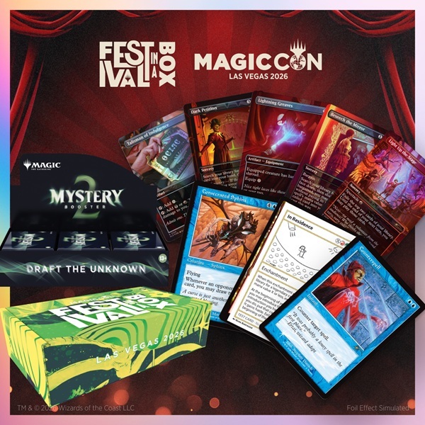 Secret Lair: Magiccon Festival Box: Las Vegas 2026 Mystery Booster Box Display Promos