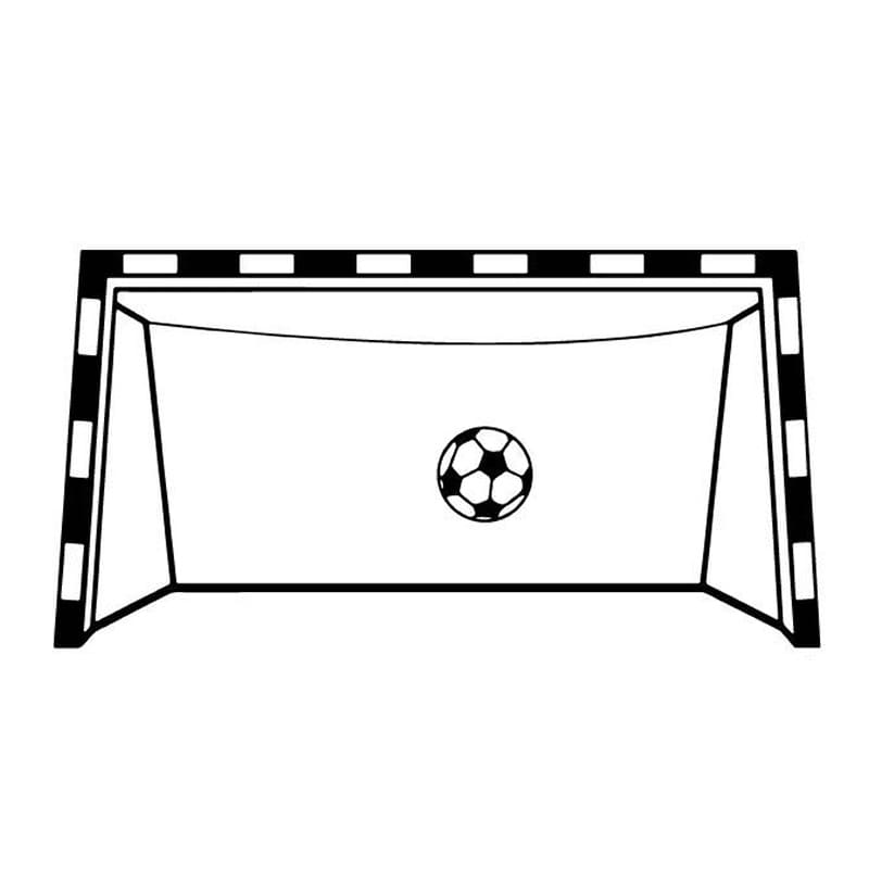 Sej Vægstickers med Fodbold- og Håndboldmål 47x91cm