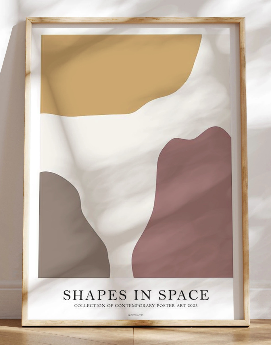 Shapes   Space      Grafisk Plakat