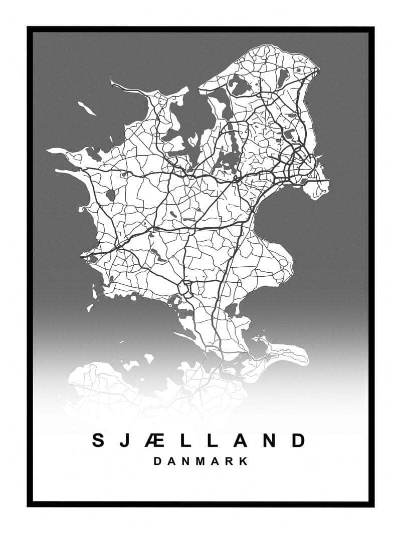 Sjælland Plakat - Elegant indretning til dit hjem!