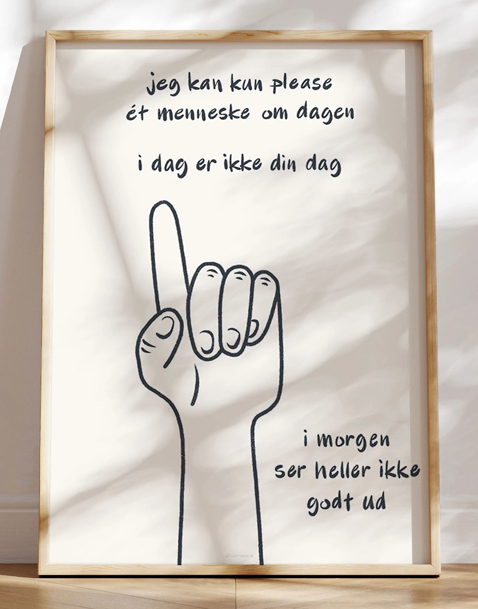 Sjov Tekstplakat     Menneske   Dagen