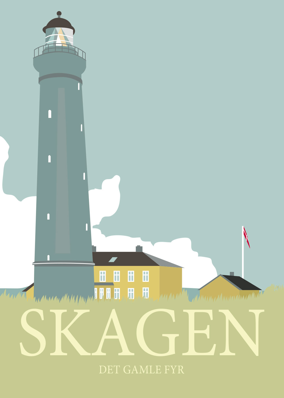 Skagen Plakat af Rikke Axelsen – Unik Kunst til Dit Hjem