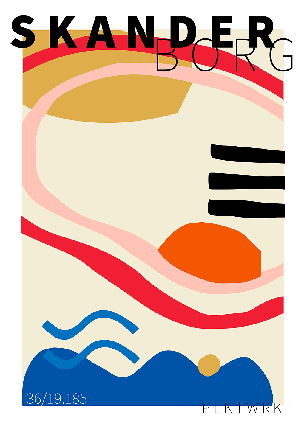 Skanderborg Plakat – Abstrakt Kunst til Dit Hjem