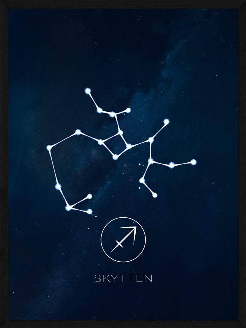 Skytten Stjernetegn Plakat – Unik Kunst til Dit Hjem