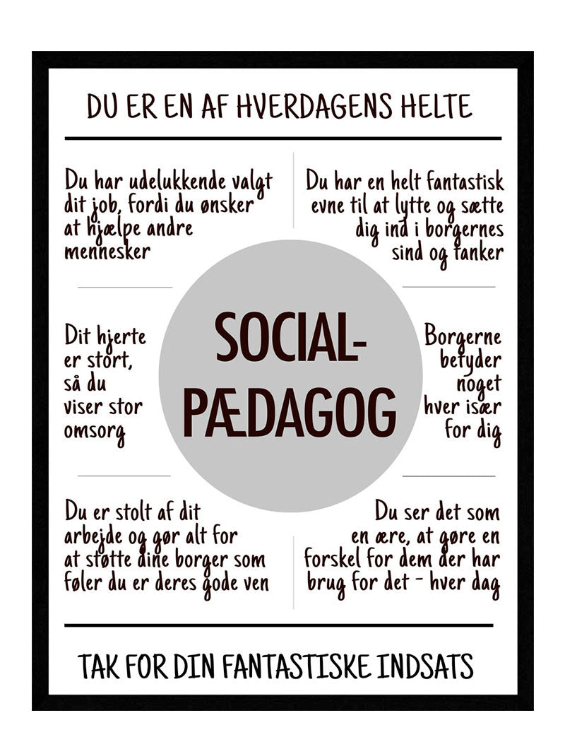 Socialpædagog Plakat