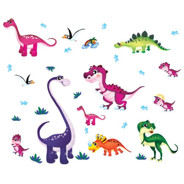 Sød Dinosaurus Wallsticker til Børneværelset – Fantastisk!