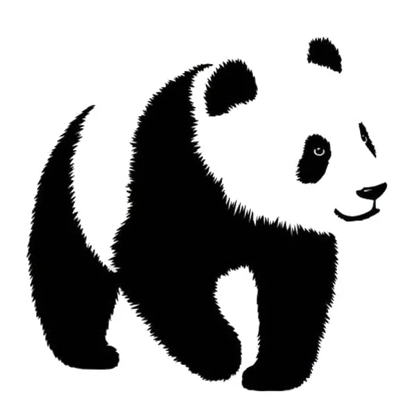 Sød Panda Vægklistermærke – Unik Dekoration til Rummet