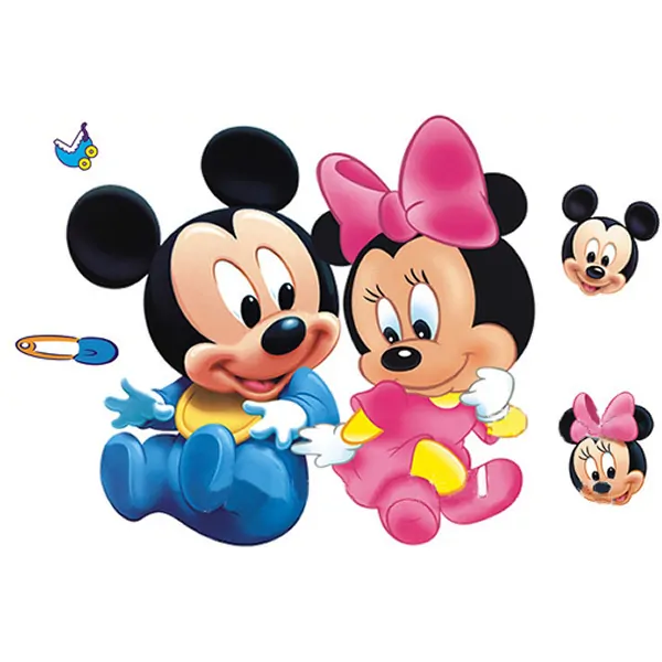 Sød Mickey & Minnie Væglampe til Børneværelset – Tilbud!