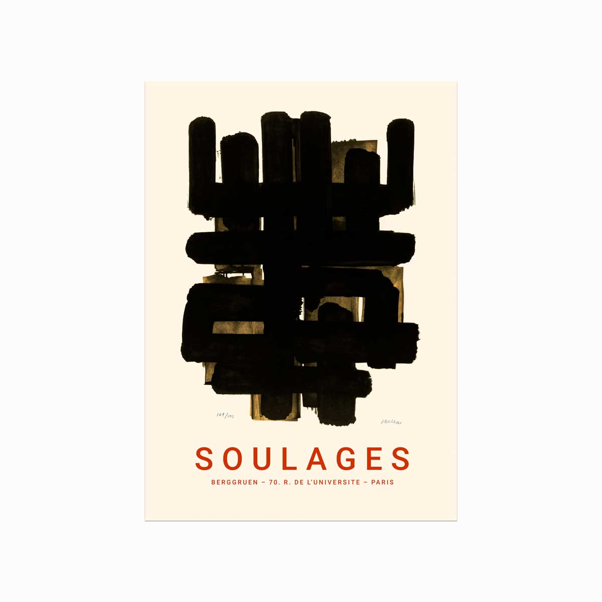 Soulages Plakat – Elegant Kunst til Dit Hjem