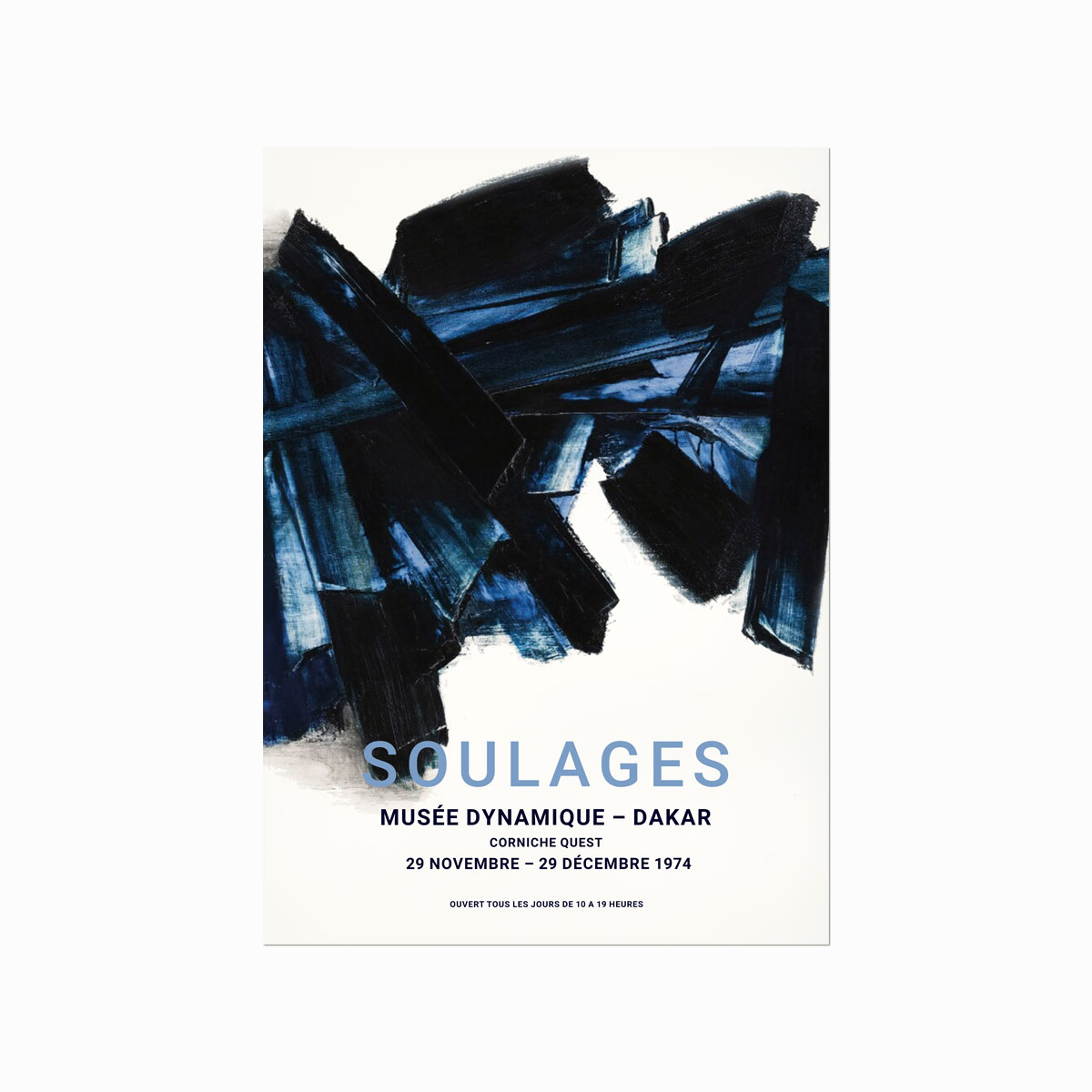 Soulages Plakat 02 Musée Dynamique Dakar